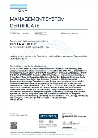 ISO 45001 Certificate